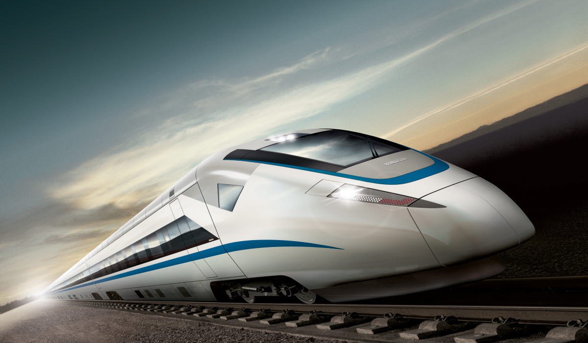 High Speed train concept artwork by Bombardier